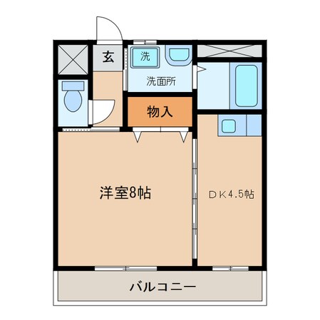 西尾駅 徒歩7分 2階の物件間取画像